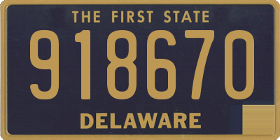 DE license plate 918670