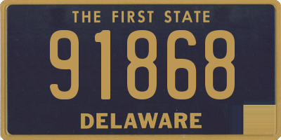 DE license plate 91868