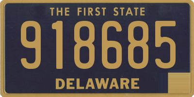 DE license plate 918685