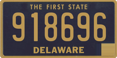 DE license plate 918696