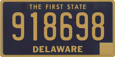 DE license plate 918698