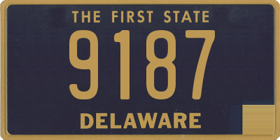 DE license plate 9187