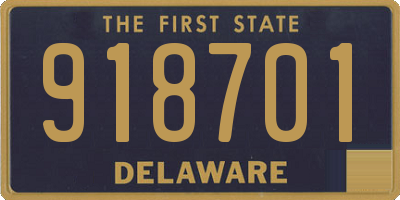 DE license plate 918701
