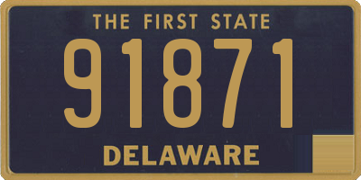 DE license plate 91871