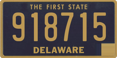 DE license plate 918715
