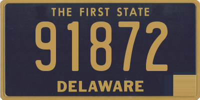 DE license plate 91872