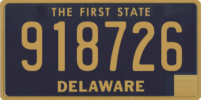 DE license plate 918726
