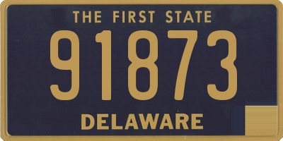 DE license plate 91873