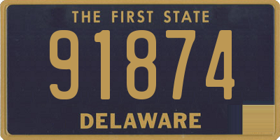 DE license plate 91874