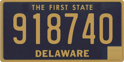 DE license plate 918740