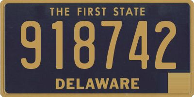 DE license plate 918742