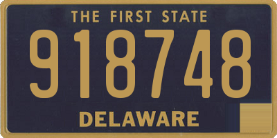 DE license plate 918748