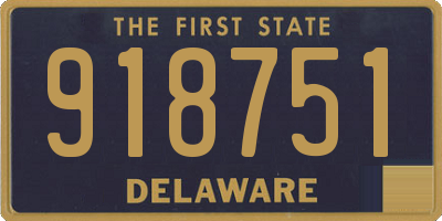 DE license plate 918751