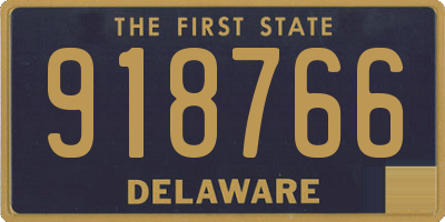 DE license plate 918766