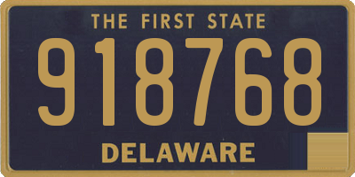 DE license plate 918768