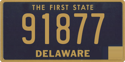 DE license plate 91877