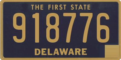 DE license plate 918776