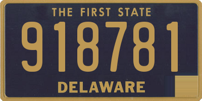 DE license plate 918781