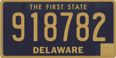 DE license plate 918782