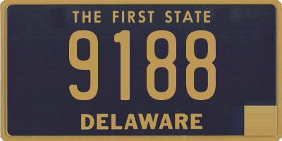 DE license plate 9188