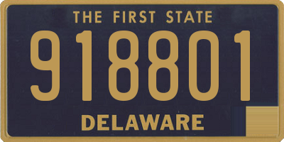 DE license plate 918801
