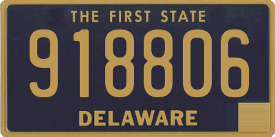 DE license plate 918806