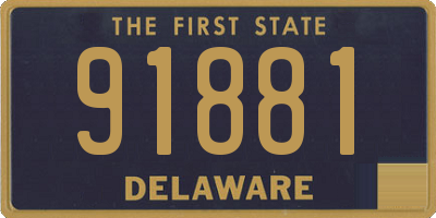 DE license plate 91881