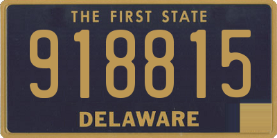 DE license plate 918815