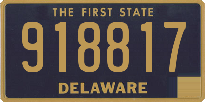 DE license plate 918817