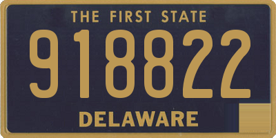 DE license plate 918822