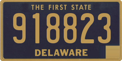 DE license plate 918823