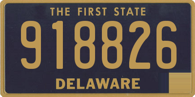 DE license plate 918826