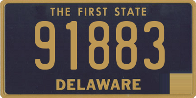 DE license plate 91883