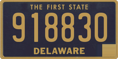 DE license plate 918830