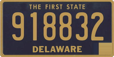DE license plate 918832