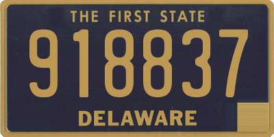 DE license plate 918837