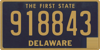 DE license plate 918843