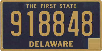 DE license plate 918848