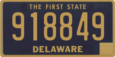 DE license plate 918849
