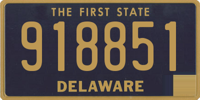 DE license plate 918851