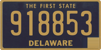 DE license plate 918853