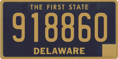 DE license plate 918860