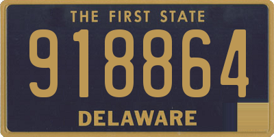 DE license plate 918864