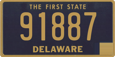 DE license plate 91887