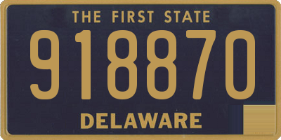 DE license plate 918870