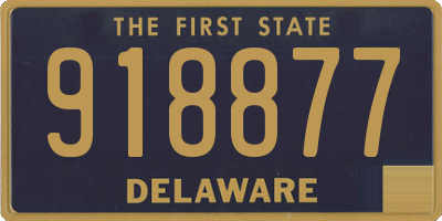 DE license plate 918877