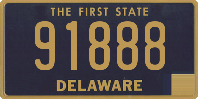 DE license plate 91888