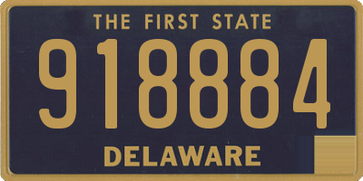 DE license plate 918884