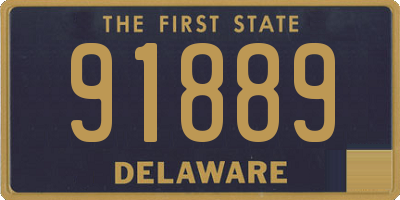 DE license plate 91889