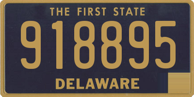 DE license plate 918895